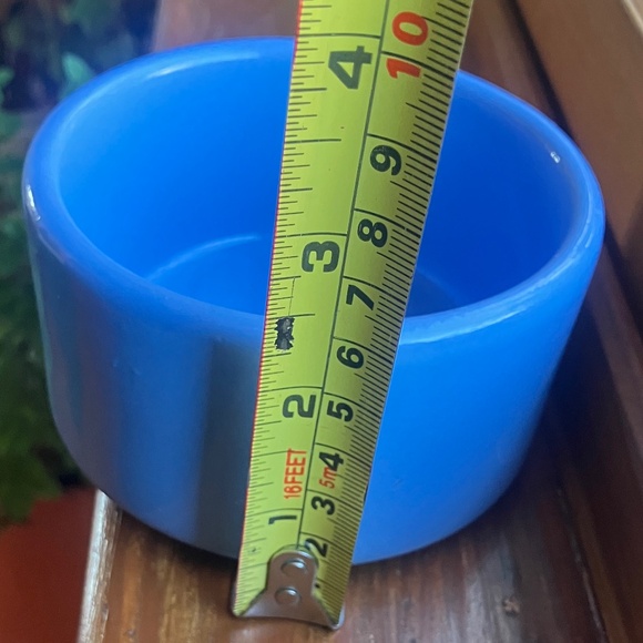 2 Heavy duty Stoneware Ceramic Pet Hamster Reptile Bowls, blue yellow - Picture 10 of 14